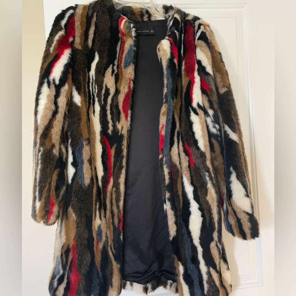 Zara faux fur jacket